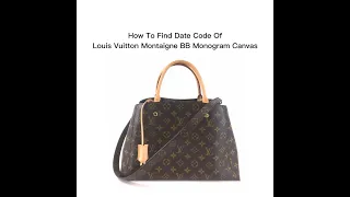 [Date Code & Stamp] Louis Vuitton Montaigne BB Monogram Canvas | LUXCELLENT TV