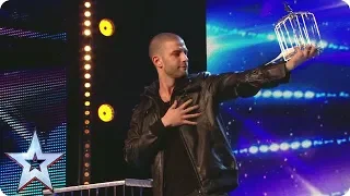 Darcy Oake pulls a birdcage from NOWHERE | Britain's Got Talent Unforgettable Audition