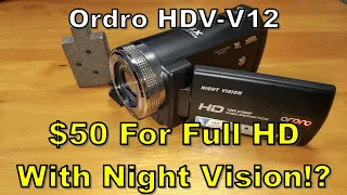 Ordro HDV-V12 Review:  Is a $50 Ordro Camcorder a Good Value?