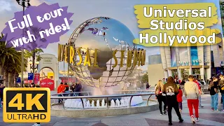 UNIVERSAL STUDIOS HOLLYWOOD 2023 (full tour with rides!) 4K UHD