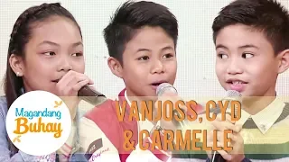 Vanjoss, Cyd and Carmelle share their plans with their prizes from The Voice Kids | Magandang Buhay