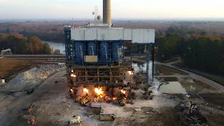 Power Plant Hung Boiler and Coal Silo Bay - Controlled Demolition, Inc.