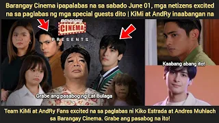 Kiko at Andres sa Barangay Cinema? Mga netizens, AndRy fans at Team KiMi excited ng mapanood ito.