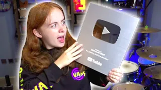 I got a YouTube 100k Subscriber Silver Play Button!!!!!!!