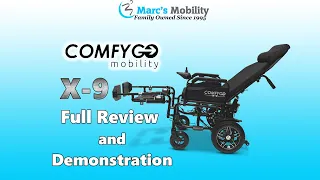 @ComfyGO  X9 Folding Portable Power Chair with Electric Legs and Electric Recline - Full Review