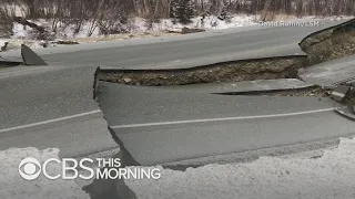 Massive earthquakes collapse roads and rattle buildings in Alaska