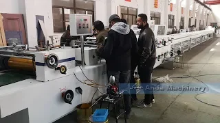 600mm double colour pvc ceiling printing machine with uv coating