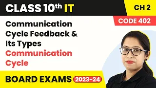 Class 10 IT Chapter 1 | Communication Cycle Feedback & Its Types | Book Code 402