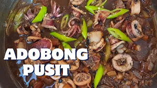 ADOBONG PUSIT RECIPE | QUICK AND EASY