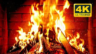 🔥 Cozy Fireplace 4K (12 HOURS). Fireplace with Crackling Fire Sounds. Fireplace Burning 4K