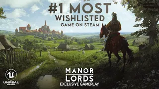 MANOR LORDS First Gameplay | Most Wishlisted KINGDOM COME Medieval Life Simulator in Unreal Engine