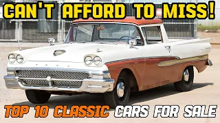 Can't Afford to Miss! Top 10 Classic Car Finds Under $10,000 – Craigslist & Facebook Marketplace!