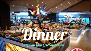 Dinner at Limak Lara de luxe hotel and resort in Antalya 2023. #limaklara #dinner #5* #antalya