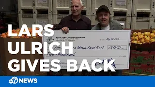 Metallica drummer Lars Ulrich gives back to the community