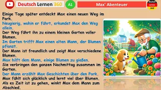 deutsch lernen mit dialogen A1  Max' Abenteuer - German Story for Beginners  German Phrases To Know