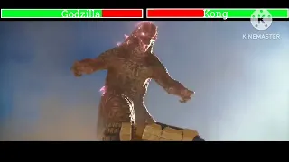 Godzilla vs Kong with healthbars Egypt Fight GxK: The New Empire