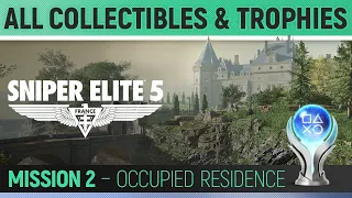 Sniper Elite 5 - Mission 2 - All Collectibles & Trophies 🏆 Occupied Residence