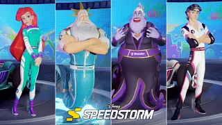 Disney Speedstorm (PC) // All 4 Playable The Little Mermaid Characters [Season 6]