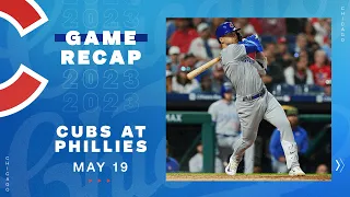 Game Highlights: Nico Hoerner’s Return Proves Big in Cubs Win vs. Phillies | 5/19/23