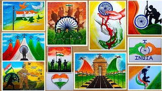 17 best paintings for Independence day/Republic day drawing competition|drawing competition ideas.