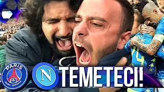 TEMETECI!!! PSG 2-2 NAPOLI | LIVE REACTION TIFOSI NAPOLETANI PARCO DEI PRINCIPI HD