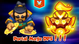 Is Portal Mage DPS Possible? Portal Mage vs Max Monk | WEIRD DECK | PVP Rush Royale