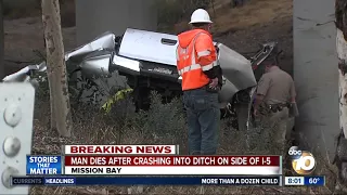 Man dies after crash in East Mission Bay