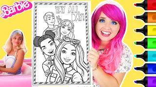 Coloring Barbie & Friends Coloring Page | Barbie, Nikki, Daisy & Ken | Ohuhu Art Markers