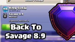 I'm In Savage 8.9 Again | The Best Th9 Pushing Clan 😱😍❤️