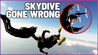 Skydiver Spins Out Of Control And Takes His Instructor Down Too | Saved on Camera | Wonder