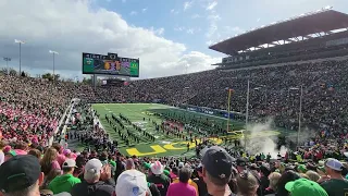 2022 Oregon Ducks UCLA  Pregame Team Entrance