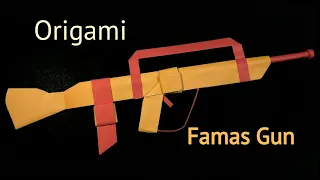How to Make Famas Gun with Paper | Origami Famas Gun | Paper Gun | Paper Craft | Origami