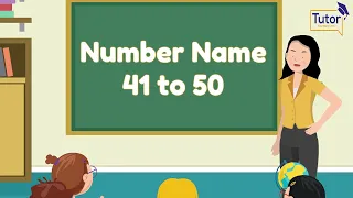 41 to 50 Numbers with Spellings || Math learn with fun || @brainybunchtv413
