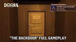 DOORS The Backdoor - The Hunt Full Game Walkthrough & All Ending