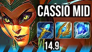 CASSIOPEIA vs ZED (MID) | 44k DMG, 5k comeback, Rank 10 Cassio | TR Master | 14.9