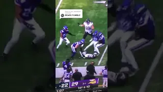 again this is how the Chicago Bears lost in the Vikings won
