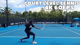 Coco Gauff Court Level Practice 2023 with Jessica Pegula & Frances Tiafoe (4K 60FPS)