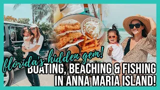 FLORIDA’S HIDDEN GEM! | BOATING, BEACHING, AND FISHING AROUND ANNA MARIA ISLAND
