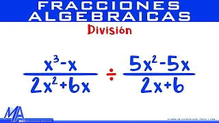 División de fracciones algebraicas