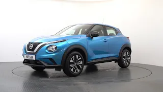 Stunning Nissan Juke 1.0 DIG-T 114 Acenta in Vivid Blue Premium Metallic with Black Cloth Interior