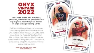 08/18/22 - eBay - 9 PM CDT - 2022 Onyx Vintage Baseball Full Case Player Break
