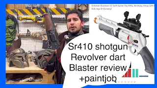 Average man’s review of the SR410 shotgun revolver dart blaster plus paint job