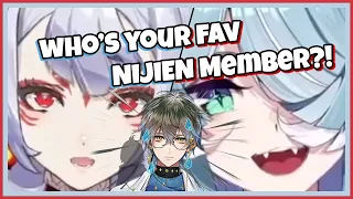 Elira asked me to clip this - "Who's your favorite NIJIEN Member?"