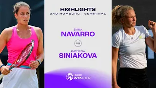 Emma Navarro vs. Katerina Siniakova | 2023 Bad Homburg Semifinal | WTA Match Highlights