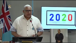 Fijian Prime Minister delivers his statement on COVID-19