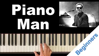 Piano Man in Simple 3 Note Chords