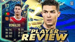 97 TEAM OF THE SEASON RONALDO PLAYER REVIEW! - FIFA 22 Ultimate Team