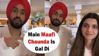 In His Recent Live Session, Diljit Dosanjh Apologises To Nimrat Khaira - 5 Dariya News