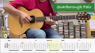 Scarborough Fair by Simon & Garfunkel (Guitar Cover + TAB)