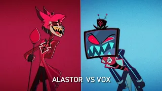 Alastor vs Vox Música| Hazbin Hotel (Letra) Dublado